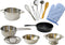 POPOHVER Deluxe Pots & Pans Set - 12 Piece Stainless Steel Play Kitchen