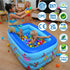 51" 33" 21" Swimming Inflatable Kiddie Pool, x x Higher Kids Pool for Indoor or Outdoor, Ocean World Inflatable Bathtub