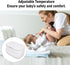 SIXRUN Baby Wipe Warmer, Large Capacity Wet Wipes Heater Dispenser with Night Light Constructed of HighSturdy Material