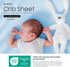 Tafts Crib Sheets, 100% Viscose Bamboo Fitted, 8 Inch Deep Pocket, Standard Crib & Toddler Mattress, Cooling, Soft, 360