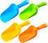 Sloosh Beach Sand Shovels for Kids, 4 Packs Colorful Scoops for Outdoor Digging Play, Heavy Duty Plastic