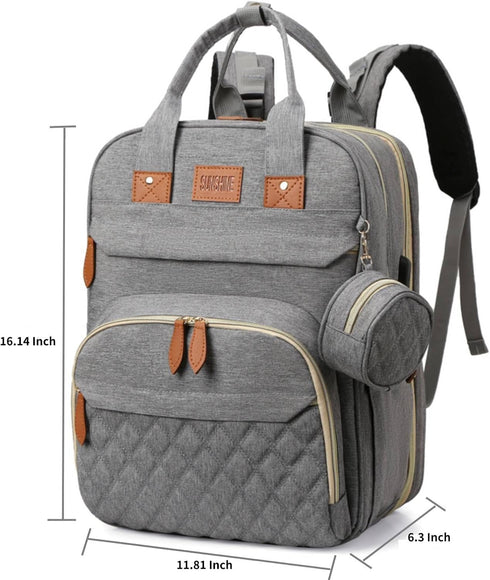 Loyybee Backpack, Pack Diaper Bag Baby Diaper Bag with Changing Station Multifunctional Travel Baby Bag, Waterproof