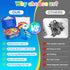 Kit310 Set Sundaymot Magnetic Alphabet Letters Pcs with Magnetic Board and Organizer Bag, Upper and Lower Case Wooden