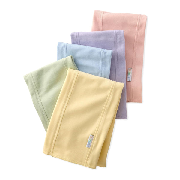Butterblu Bailey 5-Pack Burp Cloths 100% Organic Cotton Knit for Newborn &