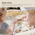 18M+Baby Set 6 Nueplay Bathtub Toys for Toddlers Bath Toys with Animal Finger PuppetsStackable Boat TrainGift for Baby