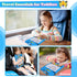 Magnetic Drawing Board for Kids - Toddler Magnet Doodle Board with Beads and 2 Pens, Airplane Car Travel Activities