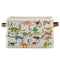 Emelivor ABC Dinosaurs Storage Bin Collapsible with Handle Rectangle Waterproof ABC Dinosaurs Basket