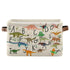 Emelivor ABC Dinosaurs Storage Bin Collapsible with Handle Rectangle Waterproof ABC Dinosaurs Basket