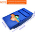Bridge Boxes with Plastic Cards, Premium Bridge Bidding Boxes, Blue (Set of 4)