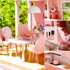 TuKIIE DIY Miniature Dollhouse Kit with Furniture, 1:24 Scale Wooden Doll House Accessories, Dust Proof & Music Movement