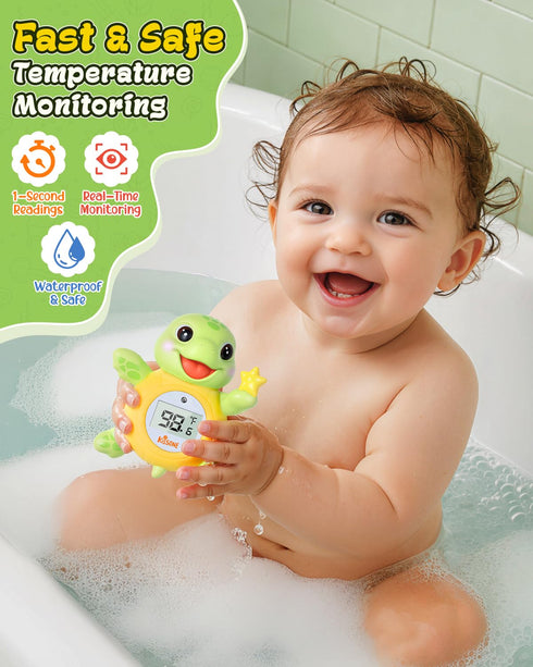 Baby Bath Thermometer, Digital Water Temperature Monitor for Newborns & Toddlers, Accurate Temperature Readings