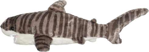 Wild Republic Tiger Shark Plush, 13 Inches Stuffed Animal Toy, Gifts for Kids, Cuddlekins