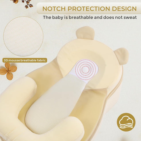 Baby Feeding Pillow, Anti Overflow Feeding Pillow for Reducing Spit-Up, Safety Nursing Pillow, Baby Lounger Reflux