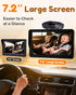 Yakry 7.2-Inch: 3X 5-Min 1080P 150 0-5) HD Baby Camera for Car Larger View, USB Easy to Install, Auto Night Vision