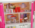 Set, Set Set (3-in-1) PowerTRC Doll Kitchen Play Mini Modern Toy Kitchen Pretend Play Furnitures Toy Accessories