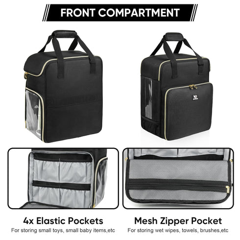 Jaffzora Carrying Case Compatible with Baby Brezza Formula Pro Advanced Formula Dispenser Machine, Insulated Formula