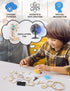 Poraxy 4 in 1 STEM Kits, Educational Science Craft Model Kit, Assembly 3D Wooden Puzzles, Gift for Kids Ages 8-12,