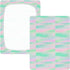 miaozhen 1 Pack 52x28 Cotton Baby Crib Sheets Soft Stretchy Childish Star Green Peach Gradient Toddler Mattress Sheet