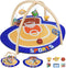 IPOZITO Baby Gym Play Mat, Oversize Basketball Court Shaped Tummy Time Mat, Baby