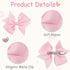 CÉLLOT 40pcs 3.5 inch Grosgrain Ribbon Hair Bows for Girls, Alligator Clips, Toddler Accessories