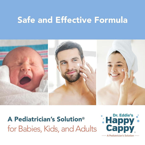 Packets, 1 Oz (Pack 8) Happy Cappy Moisturizing Cream - Baby Cream for Eczema-Prone Skin, Dry Skin Lotion for Infants