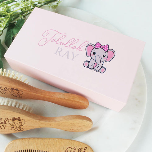Set 3 Set Baby Hair Brush | Personalized Baby Gifts | Brush | Wooden Brush | Perfect For Cradle Cap | Natural Goat Hair