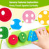 1-3 1 1 hahaland Silicone Sorting & Stacking Toys Toddlers - Montessori Sensory Toys for Year Old, Textured Soft Blocks