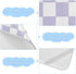 SyXIOP 28" 52" Purple and White American Plaid Cooling Baby Waterproof Crib Mattress Cover x Ultra Soft Training Pads