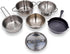 POPOHVER Set 12 Set 3+ Deluxe Pots & Pans - Piece Stainless Steel Play Kitchen - Realistic Looking Cookware