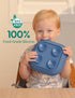 100% 4 3 Pack Babelio Suction Plates for Baby and Toddler, Food Grade Silicone, BPA Free, Dishwasher & Microwave Safe