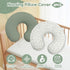 Tcwhniev 2Pcs Nursing Pillow Cover, Soft Cotton Newborn Breastfeeding Pillow Cover Stretchy Nursing Slipcover for Baby