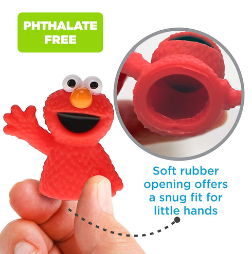 Sesame Street 5 Piece Finger Puppet Set - Educational Party Favors, Bath Toys, Floating Pool Toys