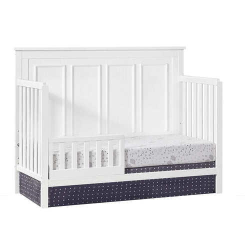 Oxford Baby Bennett Crib Guard Rail Conversion Kit to Toddler Bed, Rustic White, Green Guard Gold Certified
