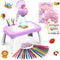 Hoarosall Drawing Projector for Kids, Drawing Board Pad, Color Pens, Pencils, Crayons,