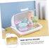 Cup Drying Rack for Baby Bottles Space-Saving Organizer Cover Kitchen Storage Tray Dustproof Bottle Holder for Baby