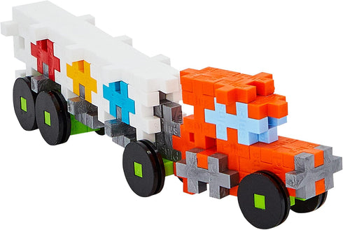 PLUS PLUS - Truck - 70 Piece Tube, Interlocking Mini Puzzle Blocks for Kids, Construction Building STEM/STEAM Toy