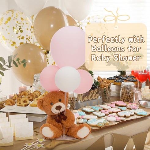 8Pcs 14inch MorisMos Teddy Bears Bulk Baby Shower, Cute Teddy Bear Stuffed Animals Plush, Small Stuffed Bears on