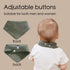 PurlHaven 8 Pack Muslin Bibs, Baby Bandana Drool Bibs,Extra Absorbent Soft Cotton,Baby Bib for Drooling and Teething