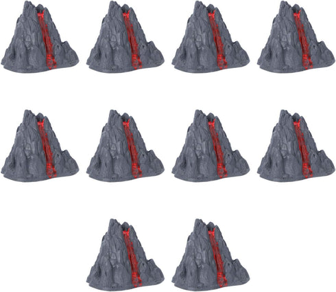Toyvian 10pcs Volcano Toy Kit for Birthday Party Supplies Volcanic Eruption Model