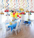 Transportation Party Hanging Swirl Decorations - 30Ct Cars Theme Happy Birthday Banner Garland for Baby Shower Party