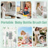 S02 Set, IPX7 SEANCHEER Electric Bottle Brush Portable Baby Bottle Brush Cleaner, AA Battery-Powered & Waterproof