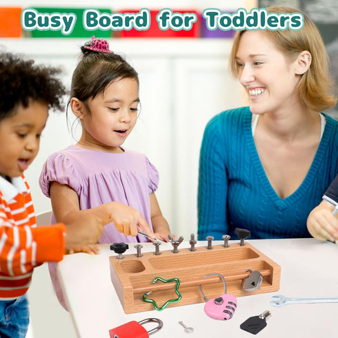 Set 3 4 5 Montessori Screwdriver Board Lock and Key Toys Kids Tools Nuts and Bolts Montessori Toys for Year Old