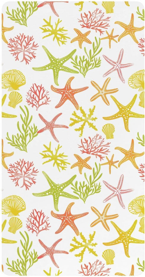 miaozhen Cotton Baby Crib Sheets Comfy Breathable Style Coral Animals Toddler Mattresses for