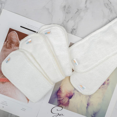 12PCS 12pounds 3-Layer 12ST ALVABABY Newborn Cloth Diaper Insert,Less Than Microfiber Insert