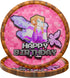 Blue Orchards Pixel Girl Party Plates and Napkins - 60 pieces for 20 Guests, Video Game Birthday Decorations for Girls