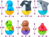 6 Pack Tub Works Tub Bobbers Bob, Wobble & Float Upright Toddler Bath Toys, | Unique Wobbling Action | Sealed, No Hole