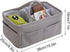 Generic Kids Diaper Organizer, Portable Corduroy Large Storage, Diaper Holder Nursery Organizer Bag, for Wipes Milk