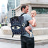 YANENDIE Backpack, Backpack Backpack Blue Evil Eye Diaper Bag Unisex Travel Baby Diaper Bags with Stroller Straps