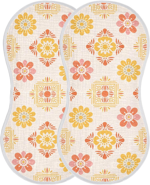 decor gift Summer 4 Pack 22x11in Cotton Baby Burp Cloth Soft Touch Cinco De Mayo Pastel Baby Feeding Cloth for Gender