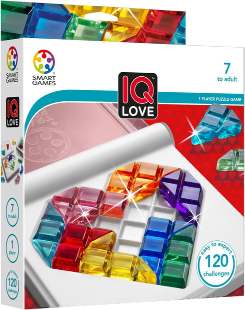 120 7 SmartGames IQ Love Travel Puzzle Game with Challenges for Ages - Adult